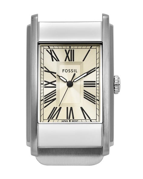 FOSSIL Men Carraway Rectangular Analogue Watch-FS6083