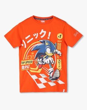 point cove Boys Graphic Print Regular Fit Round-Neck T-Shirt-picture-18