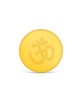 Yellow Gold Om Coin-image-45