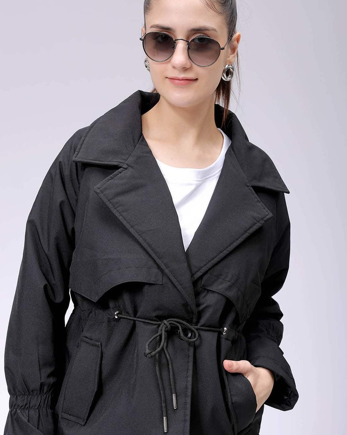 Buy Black Jackets & Coats for Women by FREEHAND Online | Ajio.com