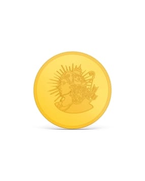 Yellow Gold Shree Ram Coin-image-20
