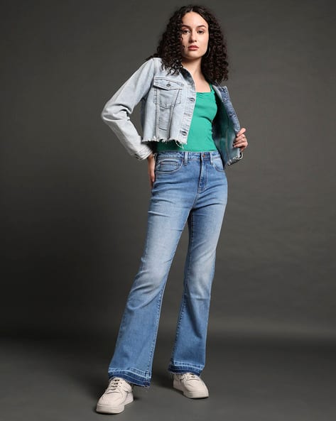 Lee Cooper Women Mid-Wash Bootcut Jeans