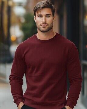 nobero Men Regular Fit Crew-Neck Sweatshirt-picture-30