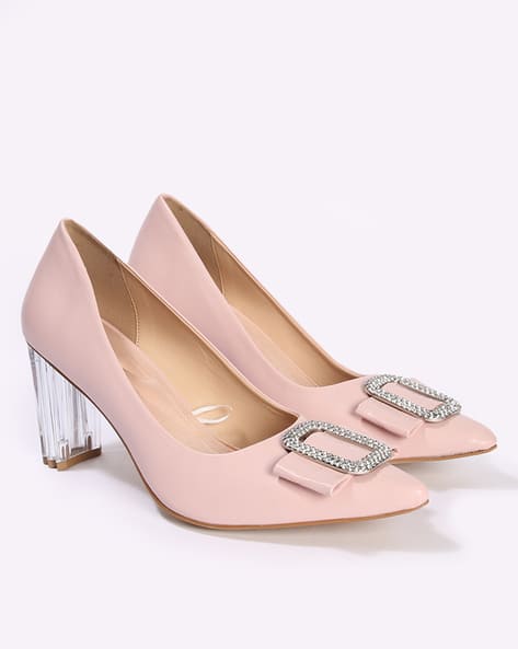 Buy Pink Heeled Shoes for Women by Outryt by AZORTE Online