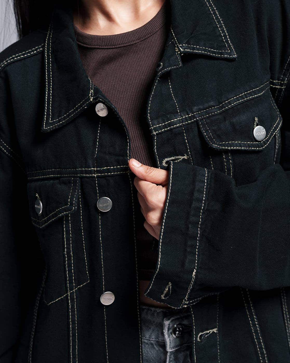 Buy Black Jackets & Coats for Women by FREAKINS Online | Ajio.com