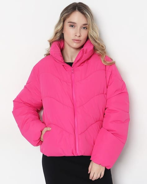 Buy Vero Moda Women Regular Fit Puffer Jack Online | Ajio.com