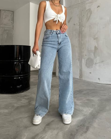 Buy Ice blue Jeans Jeggings for Women by Niffer Fashion Online