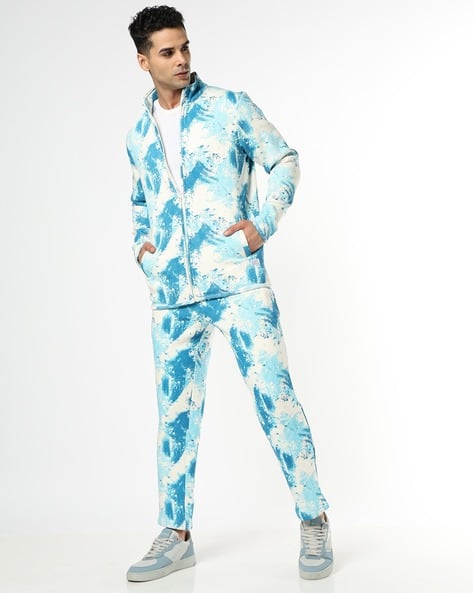 Buda Jeans Co Men Tie & Dye Fleece Sweatshirt & Joggers Co-Ord Set