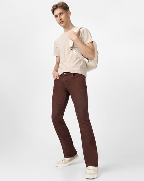 Buy Brown Jeans for Men by URBANO FASHION Online