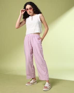 acai Women Woven Wide-Leg Pants-picture-44