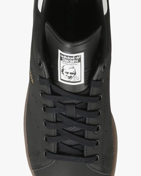 Buy Adidas Originals Men Stan Smith Lace-Up Shoes Black Color