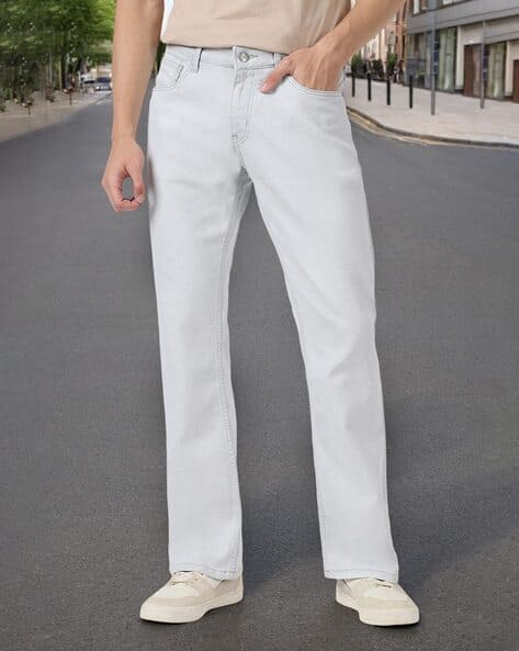 Buy Light Grey Jeans for Men by URBANO FASHION Online