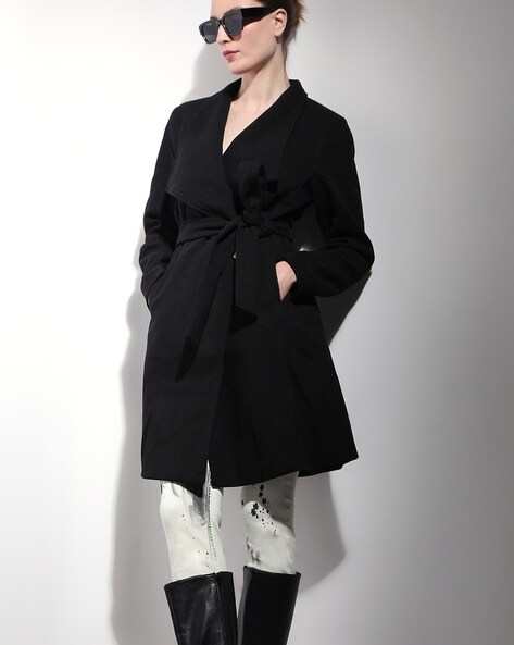 Karl Lagerfeld Leather Jacket | Black | FARFETCH JO