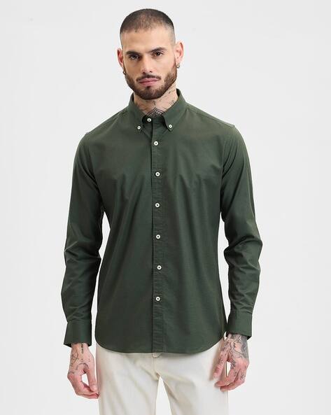 Buy dark-green Shirts for Men by Snitch Online | Ajio.com