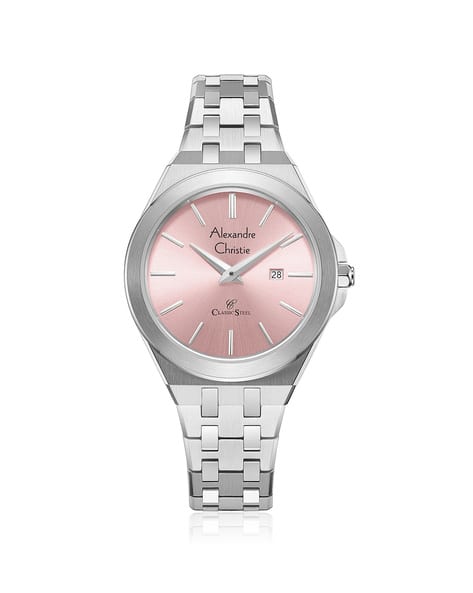 Alexandre Christie Women Classic Analogue Stainless Steel Watch- 8700LDBSSSLK