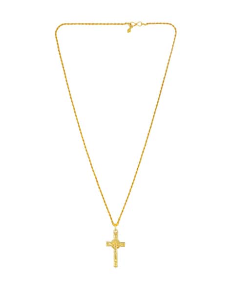 Memoir Cross Pendant with Link Chain Necklace