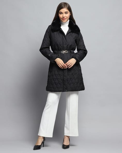Monte Carlo Ladies Black Designer Coat Buy Black Jackets Coats For