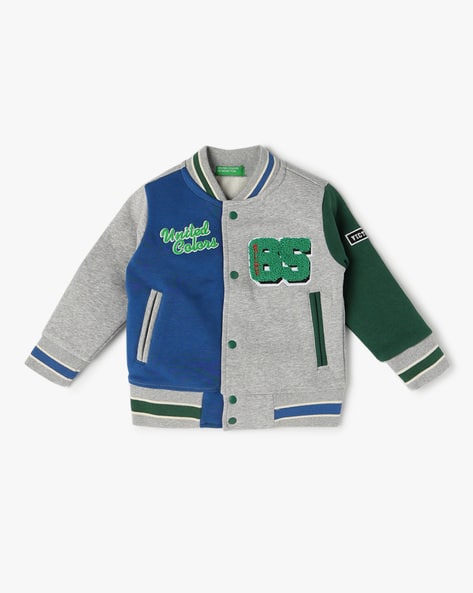 Boys Embroidered Bomber Jacket