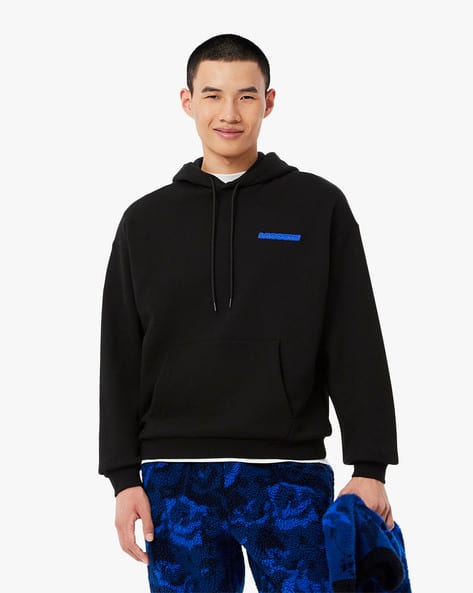 Men Loose Fit Graphic Print Hoodie - Main Image