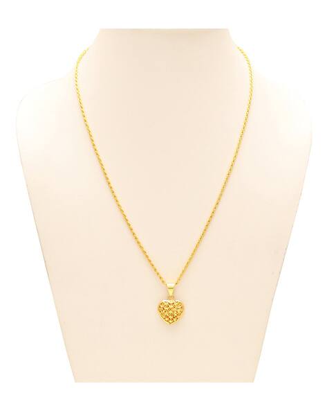 Memoir Handmade Heart Pendant with Link Chain
