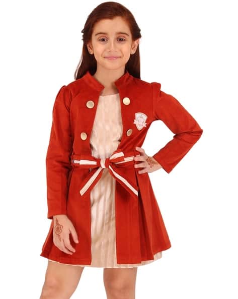 Buy Rust Dresses & Frocks for Girls by Cutecumber Online | Ajio.com