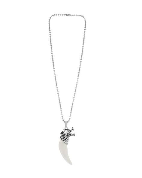 Memoir Elephant Tooth with Dragon Head Chain Pendant