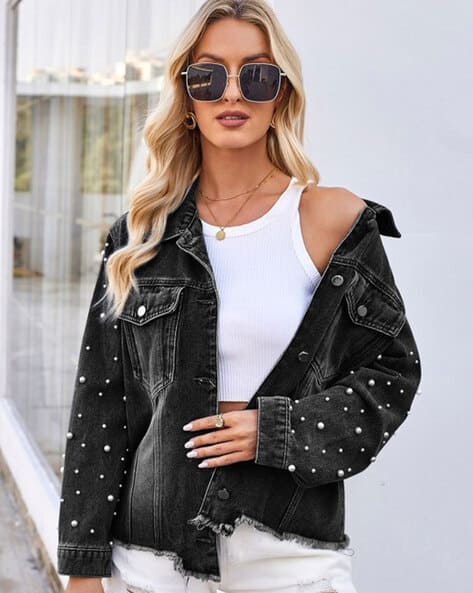 Buy Yuniqee Women Embellished Jacket Online | Ajio.com