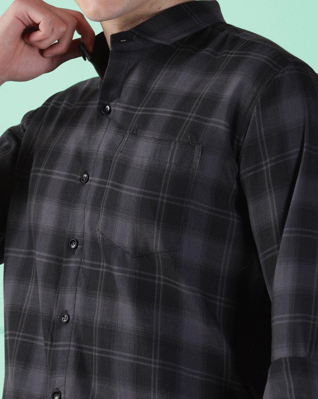 Buy Woxen Men Checks Regular Fit Shirt Online | Ajio.com