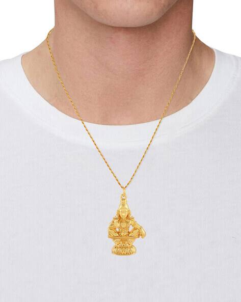 Memoir Gold-Plated Pendant with Link Chain