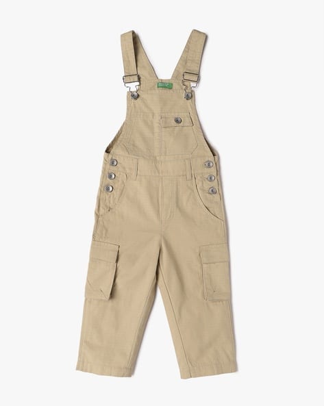 Buy Beige Dungarees Playsuit for Boys by UNITED COLORS OF