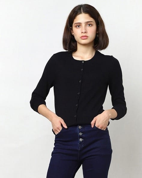 Buy Black Sweaters Cardigans for Women by GAP Online