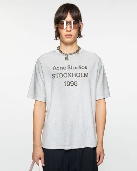 Buy Acne Studios Exford U 1996 Typographic Print Relaxed Fit