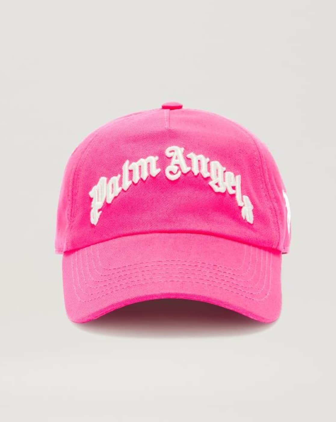 Buy Palm Angels Embroidered Curved Logo Cap | Pink Color