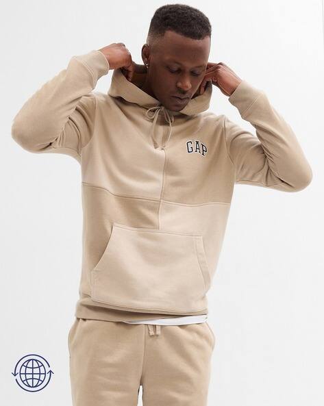 Buy Cream \u0026 Brown Sweatshirt \u0026 Hoodies for Men by GAP Online | Ajio.com