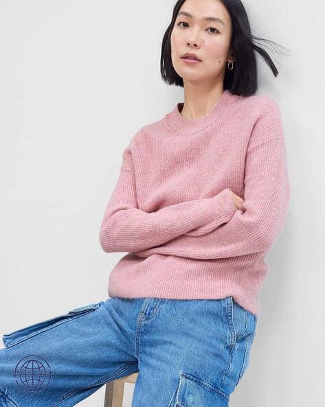 Pink Gap Cardigan Sweaters Pink Shawl Cardigan Cable-Knit Shawl