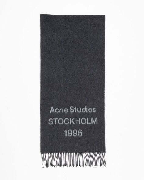 Buy Acne Studios Venus 1996 RWS Scarf | Black Color Women | AJIO LUXE