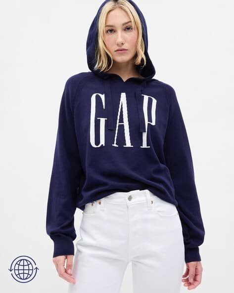 Buy Navy Blue Sweatshirt & Hoodies for Women by GAP Online | Ajio.com