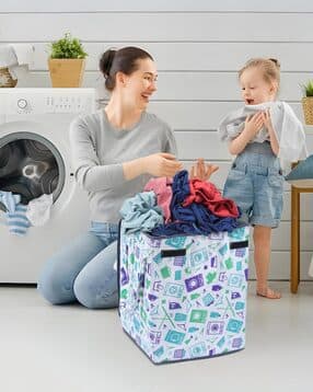 aazeem Printed Folding Laundry Basket-picture-42