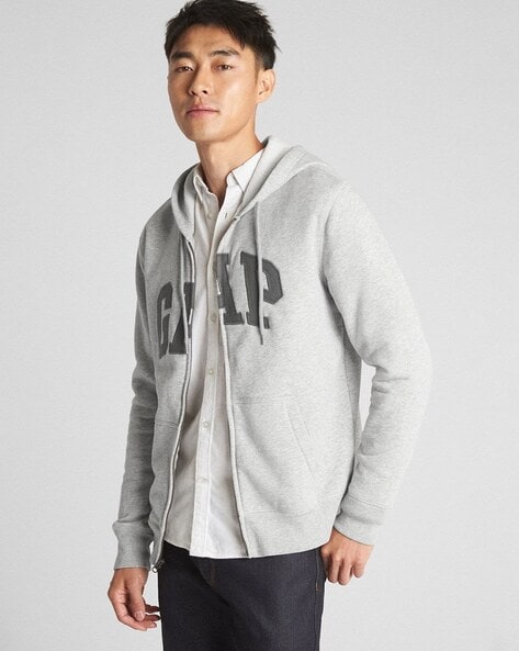 Gap Mens Gray outlet Full Zip Wool Hoodie Sweater