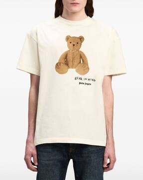 Buy Palm Angels Bear In Mind Regular Fit T-Shirt | Off White