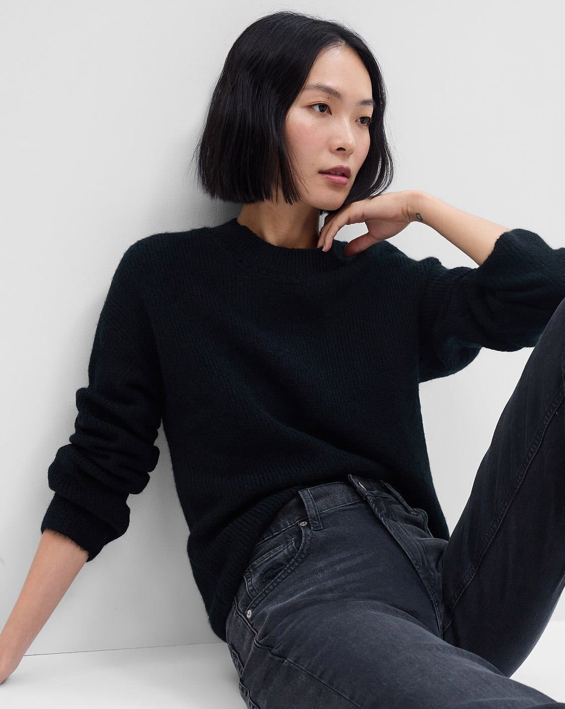 Women Ribbed Regular Fit Pullover