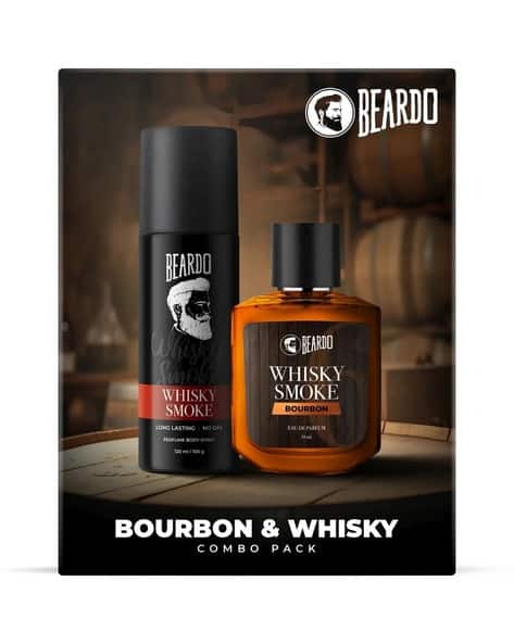 Beardo Whisky Smoke Body Spray & Bourbon Eau De Parfum Set for Men