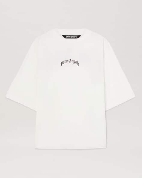 Buy Palm Angels Printed Curved Logo Oversized Fit T-Shirt