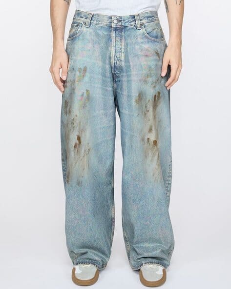 会員様限定 お買い得商品 EGONLAB 23AW / DIRTY WASH WIDE LEG JEANS パンツ