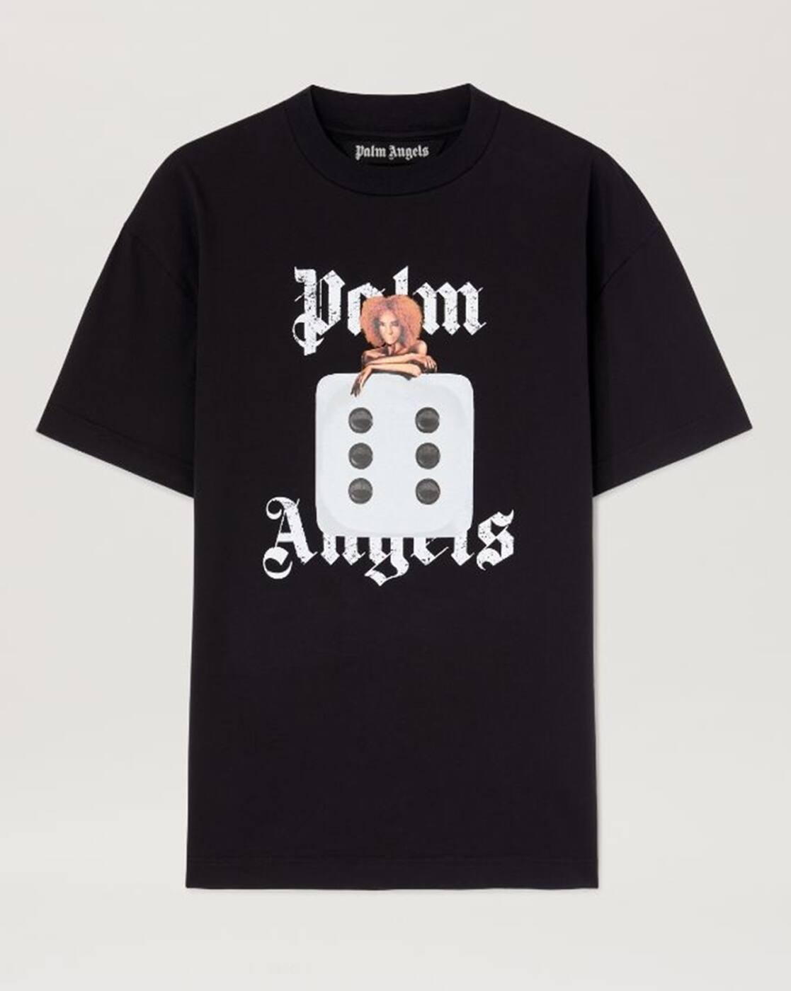 Buy Palm Angels Graphic Print Regular Fit T-Shirt | Black Color