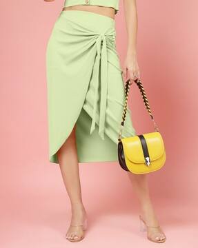 Buy OOMPH! Women Western Wear Wrap Skirt Online | Ajio.com