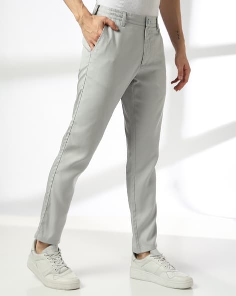 Buy Grey Trousers & Pants for Men by NETPLAY Online | Ajio.com