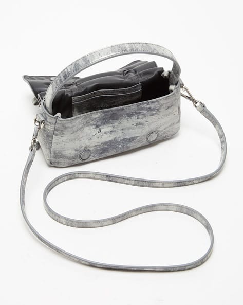 Buy Acne Studios Multipocket Dirty Snow Crossbody Micro Bag | Grey