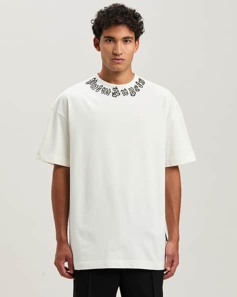 Buy Palm Angels Printed Flame Logo Relaxed fit T-Shirt | Off Buy Palm Angels Printed Flame Logo Relaxed fit T-Shirt | Off