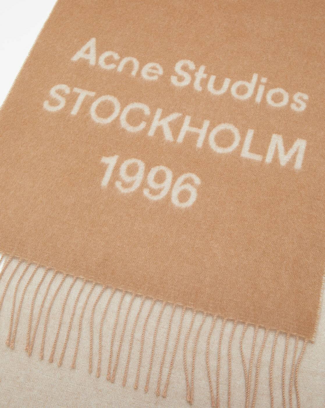 Buy Acne Studios Venus 1996 RWS Scarf | Camel Color Women | AJIO LUXE